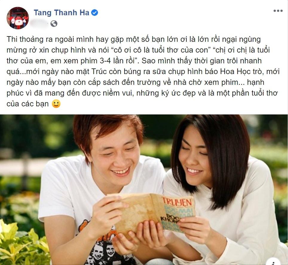 Tăng Thanh Hà hạnh phúc khi là tuổi thơ của nhiều khán giả-1