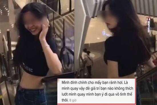 Quay clip ưỡn ẹo ở trung tâm thương mại còn mắng người khác, gái xinh bị ném đá sấp mặt