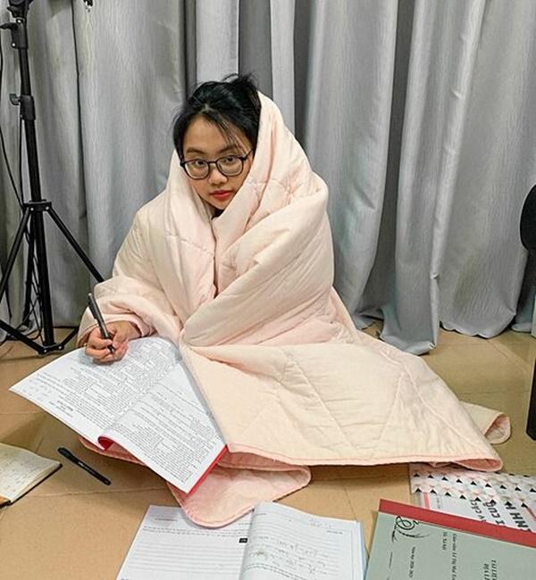 Phương Mỹ Chi cho biết sẽ nỗ lực học tập để đạt kết quả tốt nhất.