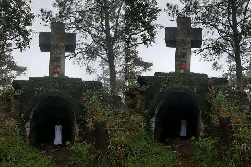 Cô gái nhờ người yêu chụp ảnh: Tháng cô hồn nhìn thành quả mà hết hồn-1