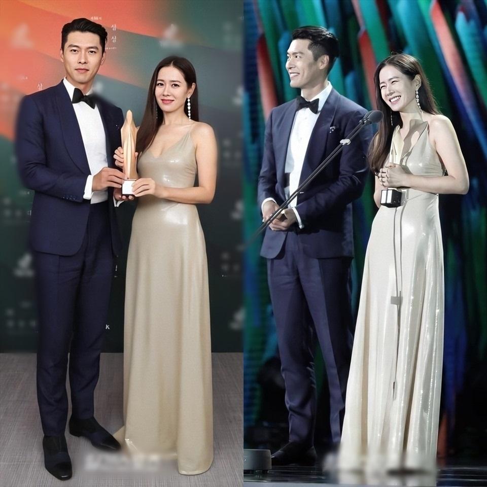 Hyun Bin - Son Ye Jin diện đồ ton-sur-ton tình bể bình-4