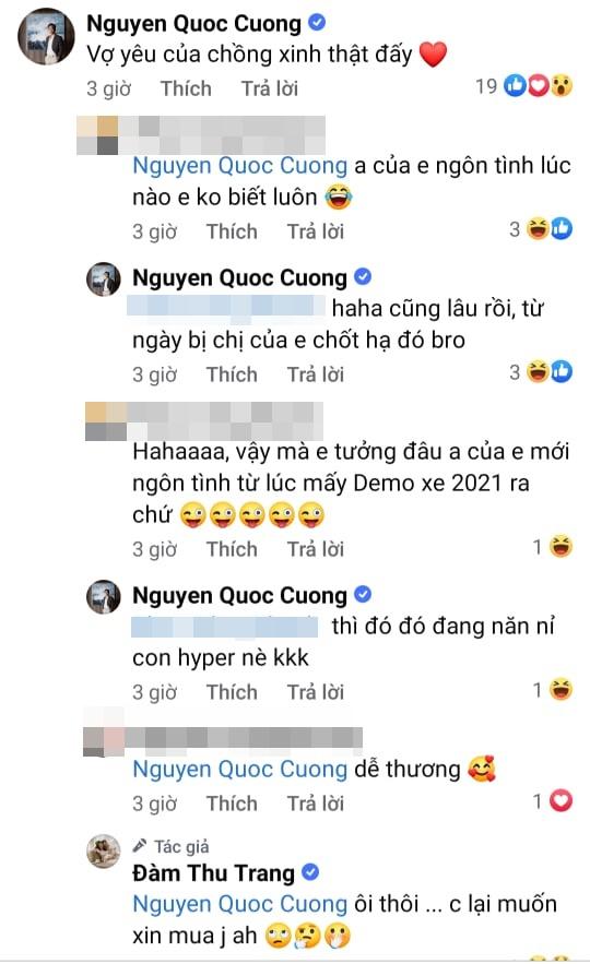 Cường Đô La nịnh Đàm Thu Trang ngọt như mía lùi để vòi tiền mua siêu xe-2