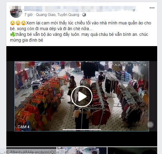 Hé lộ clip kẻ bắt cóc cháu bé ở Bắc Ninh đưa bé đi mua quần áo đổi nhận dạng-1