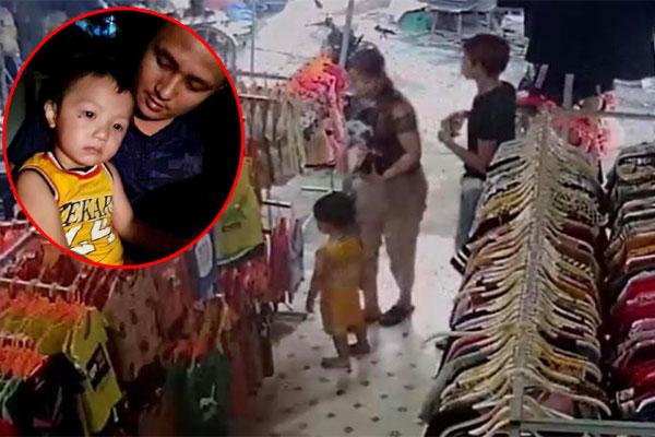 Hé lộ clip kẻ bắt cóc cháu bé ở Bắc Ninh đưa bé đi mua quần áo đổi nhận dạng-2