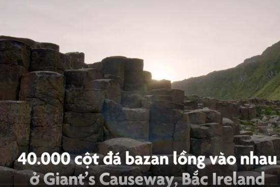 40.000 cột đá bazan lục giác ở Bắc Ireland
