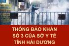 Thông báo KHẨN của Sở Y tế tỉnh Hải Dương về bệnh nhân COVID-19 số 1016