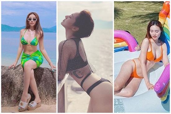 Đầu tuần 'bội thực' với ảnh bikini nóng bỏng của Lan Ngọc - Bảo Anh - Huyền Baby