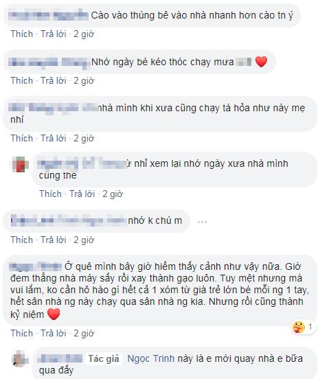 Khoảnh khắc cả nhà lao ra cào thóc ở sân để chạy.... mưa, chỉ ai sinh ra ở nông thôn mới hiểu-3