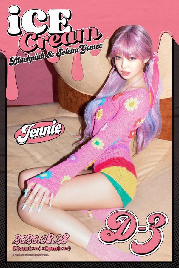 Tin hot K-Pop 25/8: Sốc tận óc Jennie và Rosé BLACKPINK trong poster Ice Cream-1