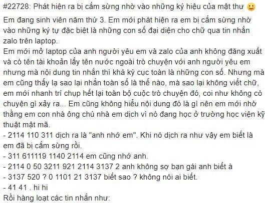 Cao thủ cắm sừng, dùng hẳn mật mã để che đậy, luận mãi mới biết nội dung bên trong-1