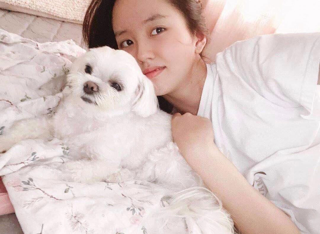 Mới đây, Kim So Hyun chia sẻ hình ảnh mới cùng chú cún cưng lên Instagram cá nhân. Trong ảnh, nữ diễn viên khoe mặt mộc xinh đẹp và nhận được nhiều lời khen của người hâm mộ. Được biết trong khoảng thời gian này, 