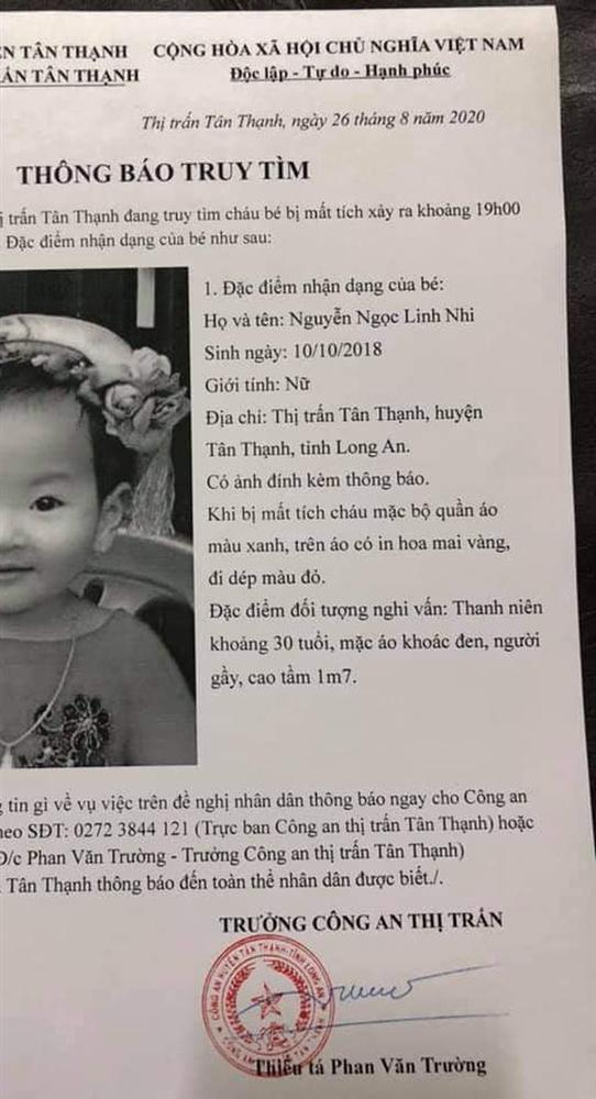 Bé gái 2 tuổi ở Long An bị mất tích xôn xao MXH: Hóa ra là cú lừa vô văn hóa-1