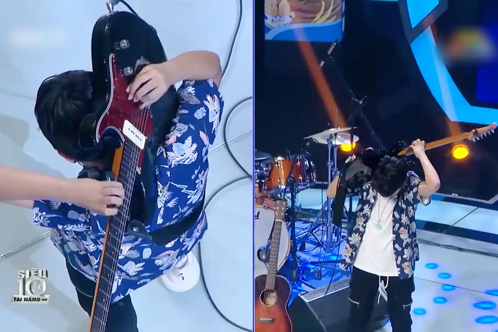 Dùng lưỡi và răng đánh đàn điêu luyện, cậu bé 13 tuổi khiến Trấn Thành choáng váng-3