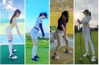 Style chơi golf của dàn mỹ nhân Việt: Âu Hà My gợi cảm - Huyền My kín bưng