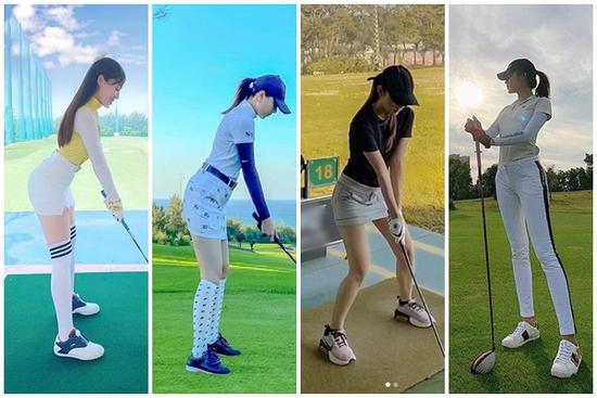 Style chơi golf của dàn mỹ nhân Việt: Âu Hà My gợi cảm - Huyền My kín bưng