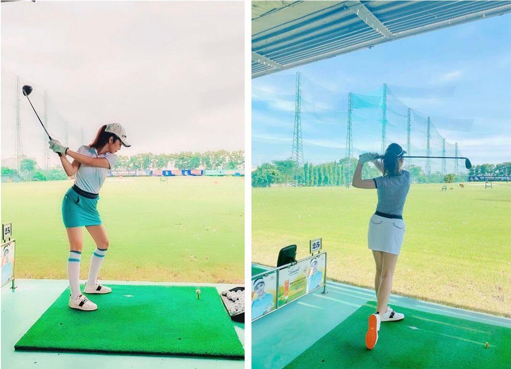 Ảnh con gái Jennifer Phạm chơi golf thượng lưu ở Hà Nội, phát hiện điểm đặc biệt ở cô bé-3