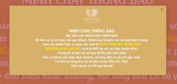 Nhà hàng Minh Chay sau sự cố pate chứa chất độc khiến 9 người nhập viện: Vắng khách, thực đơn chỉ còn giò và chả-3