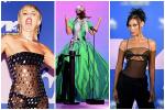 Thảm đỏ VMAs: Miley Cyrus mặc như không - Lady Gaga thay liền 6 bộ đồ cực dị