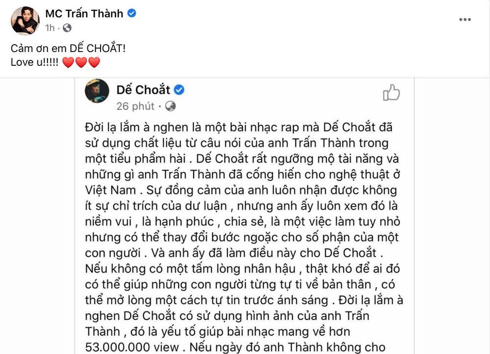 MV 53 triệu view của rapper Dế Choắt Rap Việt hóa ra từ Trấn Thành mà có-4