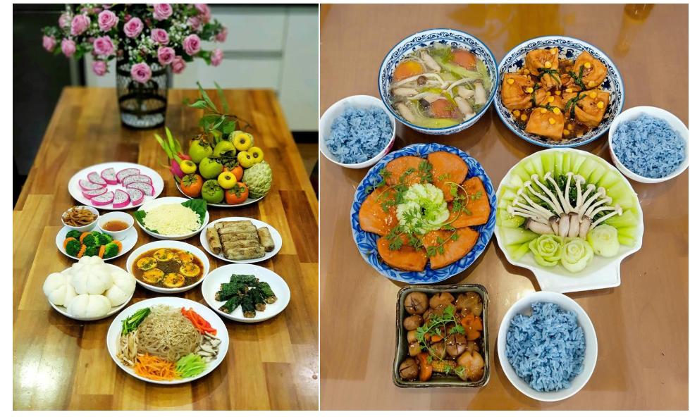 5 mâm cơm chay cúng gia tiên mùa Vu Lan-5