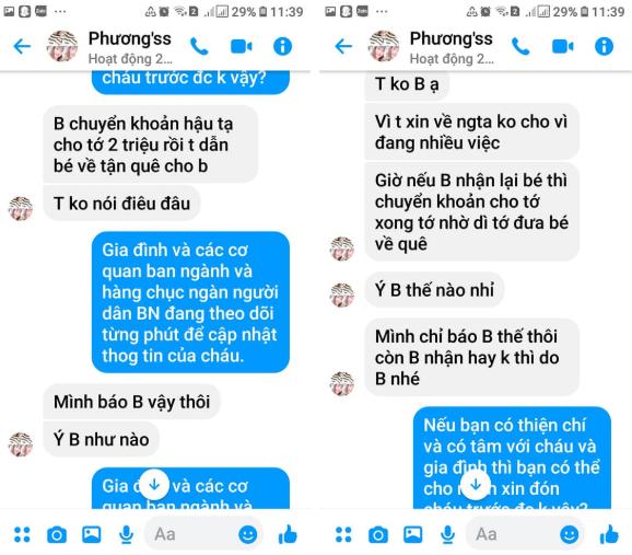 Bố cháu bé ở Bắc Ninh công khai loạt tin nhắn kẻ gian tống tiền trục lợi trong lúc rối ren-3