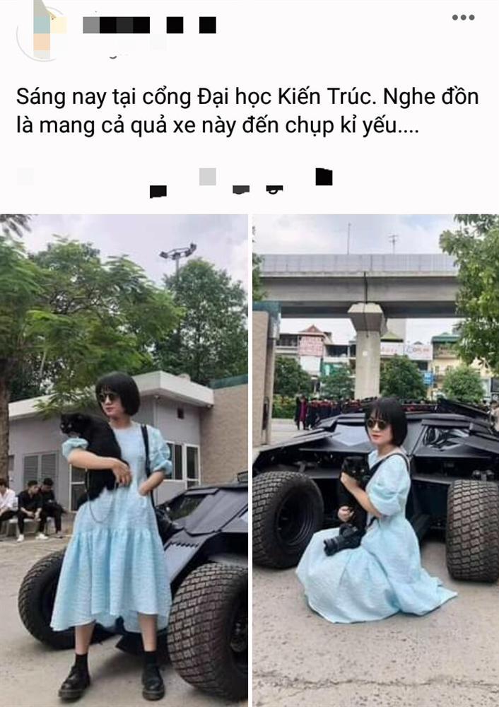 Chơi lớn như sinh viên Đại học Kiến Trúc: Cẩu siêu xe đến trường chụp kỷ yếu thì đã sao?-1