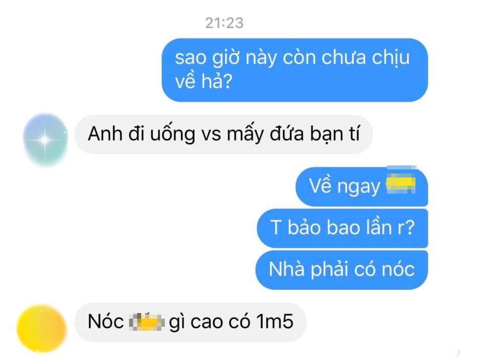 Đi uống bia với bạn bị vợ mắng nhà phải có nóc, anh chồng đáp trả mà vợ chết lặng-2