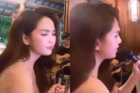 Ngọc Trinh văng tục to tướng qua micro khiến người xem giật mình