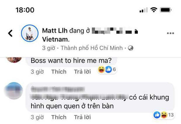 Bạn bè liên tục dò hỏi về góc làm việc lấp ló ảnh Hương Giang, Matt Liu liền có màn bẻ lái khéo léo-2