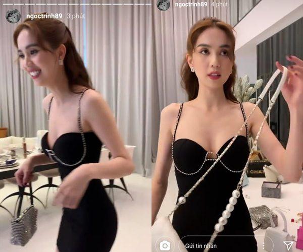 Sau ảnh nude, Ngọc Trinh tiếp tục thiêu đốt mạng xã hội với clip mặc nội y ren mỏng tang-4