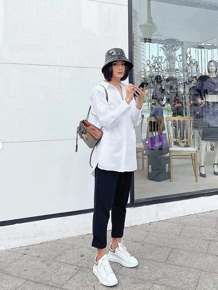 Cùng lên đồ đen - trắng: Đào Bá Lộc như ma-nơ-canh - Châu Bùi đi giày độn 10cm-3