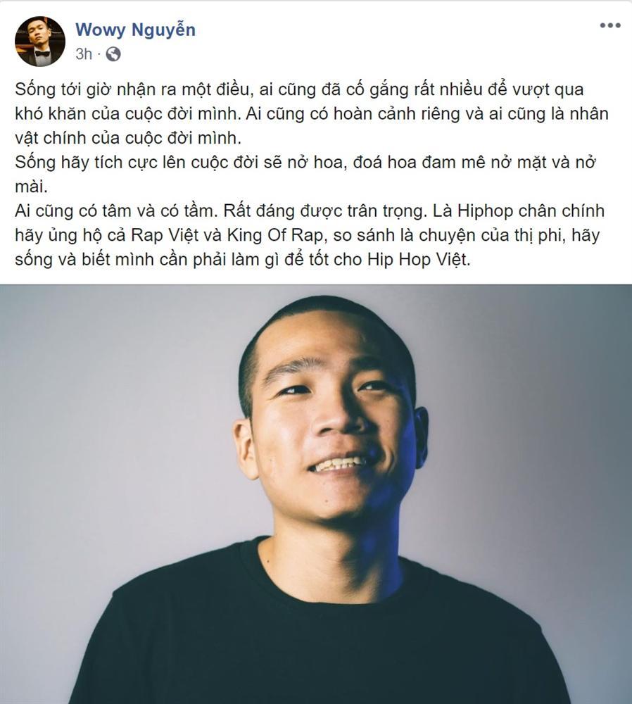 Wowy gọi sự so sánh Rap Việt với King Of Rap là... chuyện thị phi-2