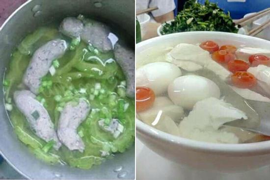 Những bát canh nhìn thôi đã 'ớn lạnh' chứ đừng nói gì ăn