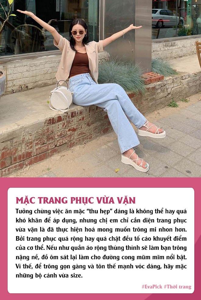 Nắm đúng 6 mẹo mặc đồ thu hẹp vóc dáng, nàng dù mũm mĩm cũng ốm ngay vài kí-2