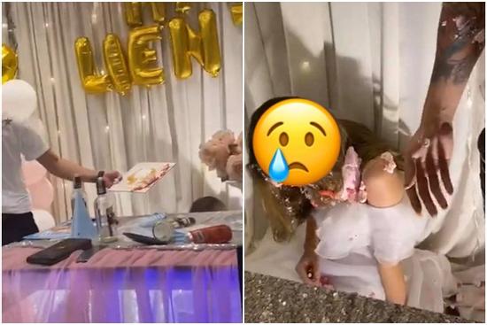 Úp bánh kem vào mặt cô gái, 2 thanh niên khiến dân mạng giận dữ, nữ chính nói gì?