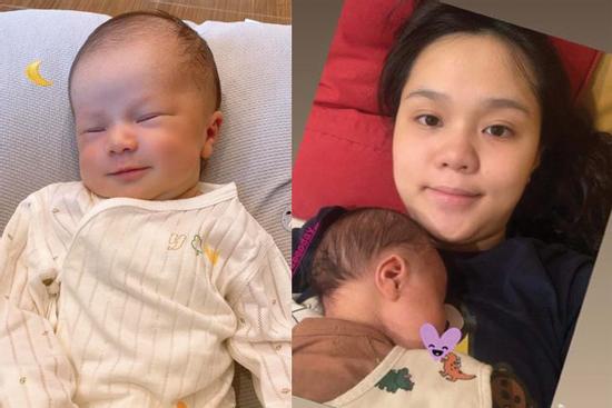 Bà xã Đỗ Duy Mạnh lộ diện với gương mặt hốc hác sau khi sinh quý tử đầu lòng