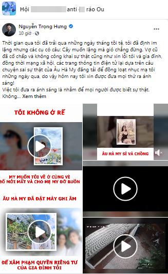 Phản dame Facebook chưa đủ, Trọng Hưng vào hẳn nhóm anti Hà My update bằng chứng tố vợ cũ-5