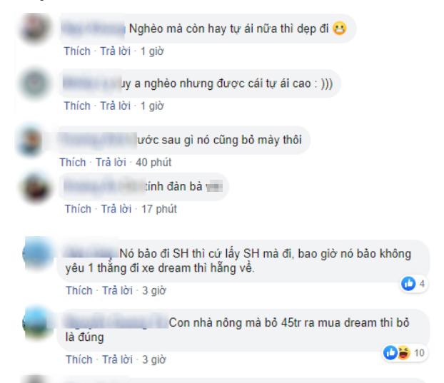 Sĩ diện khi bạn gái nói cất Dream, lấy SH của em mà đi, thanh niên bị ném đá sấp mặt-3