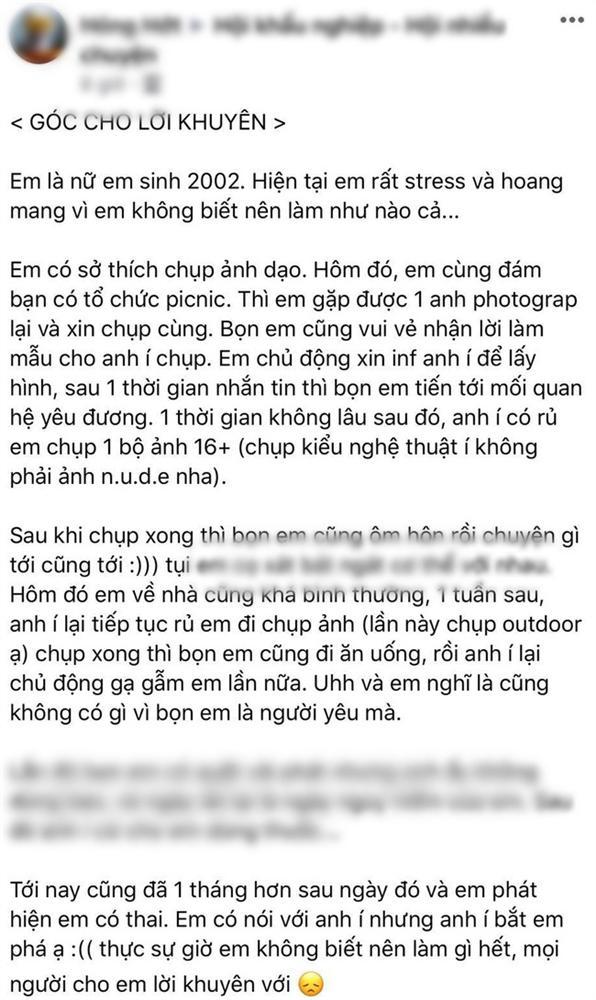 Nghe lời thợ ảnh gạ gẫm, cô gái trao thân đến mức có thai và cách giải quyết quá đắng-2