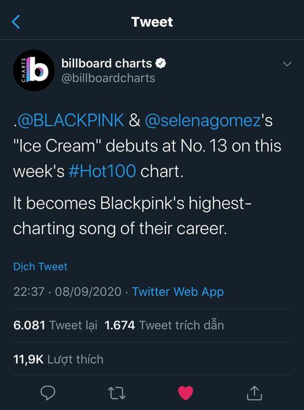 Nối gót BTS, BLACKPINK cũng debut vị trí cao nhất từ trước đến nay trên Billboard Hot 100 nhờ sự trợ giúp của Selena Gomez-1
