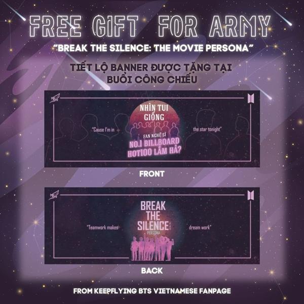 V-ARMY chơi lớn, tặng free gift mừng BREAK THE SILENCE: THE MOVIE công chiếu tại Việt Nam-1