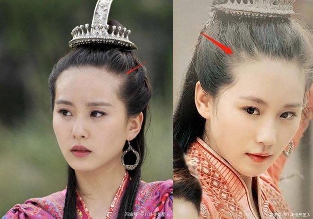 Lưu Thi Thi bị phát hiện hói sớm-2