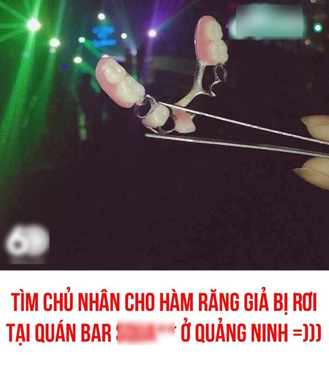 Cười ná thở với bài đăng tìm chủ nhân hàm răng giả tại quán bar ở Quảng Ninh-2
