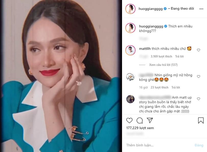 Hương Giang thả thính nhưng phản ứng của Matt Liu mới khiến fan rụng tim-1