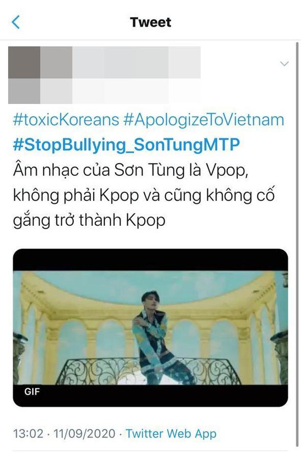 Dân mạng đẩy hashtag Dừng bắt nạt Sơn Tùng M-TP lên #1 trending Twitter Việt Nam khi netizen Hàn đi quá xa-3