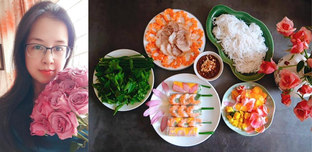 Ngưỡng mộ tài nấu ăn: Tạo hình gỏi cuốn thành bức tranh đậm đà bản sắc Việt-1