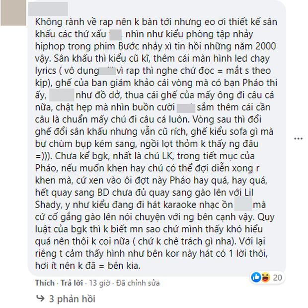Netizen chỉ trích King Of Rap vì sân khấu tối, beat dìm thí sinh, luật khó hiểu...-6