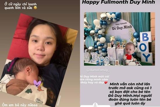 Lộ tiệc đầy tháng con trai Duy Mạnh, hóa ra cặp đôi cố tình giấu ngày con chào đời