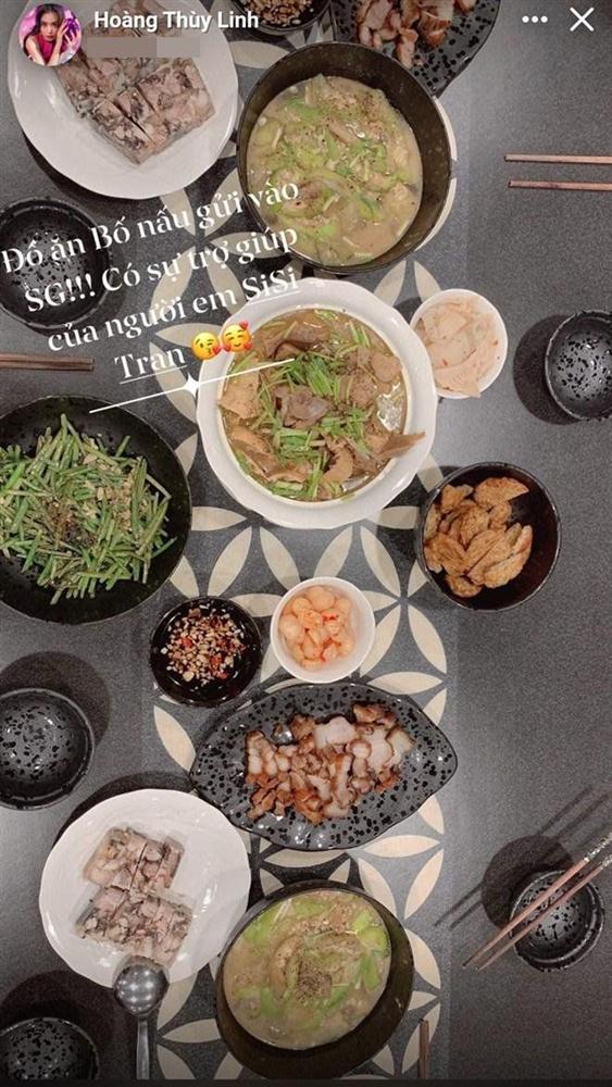 Chiều con gái như bố Hoàng Thùy Linh, nấu cho cả mâm cỗ gửi vào Sài Gòn-1