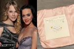 Taylor Swift thêu khăn tặng con gái Katy Perry